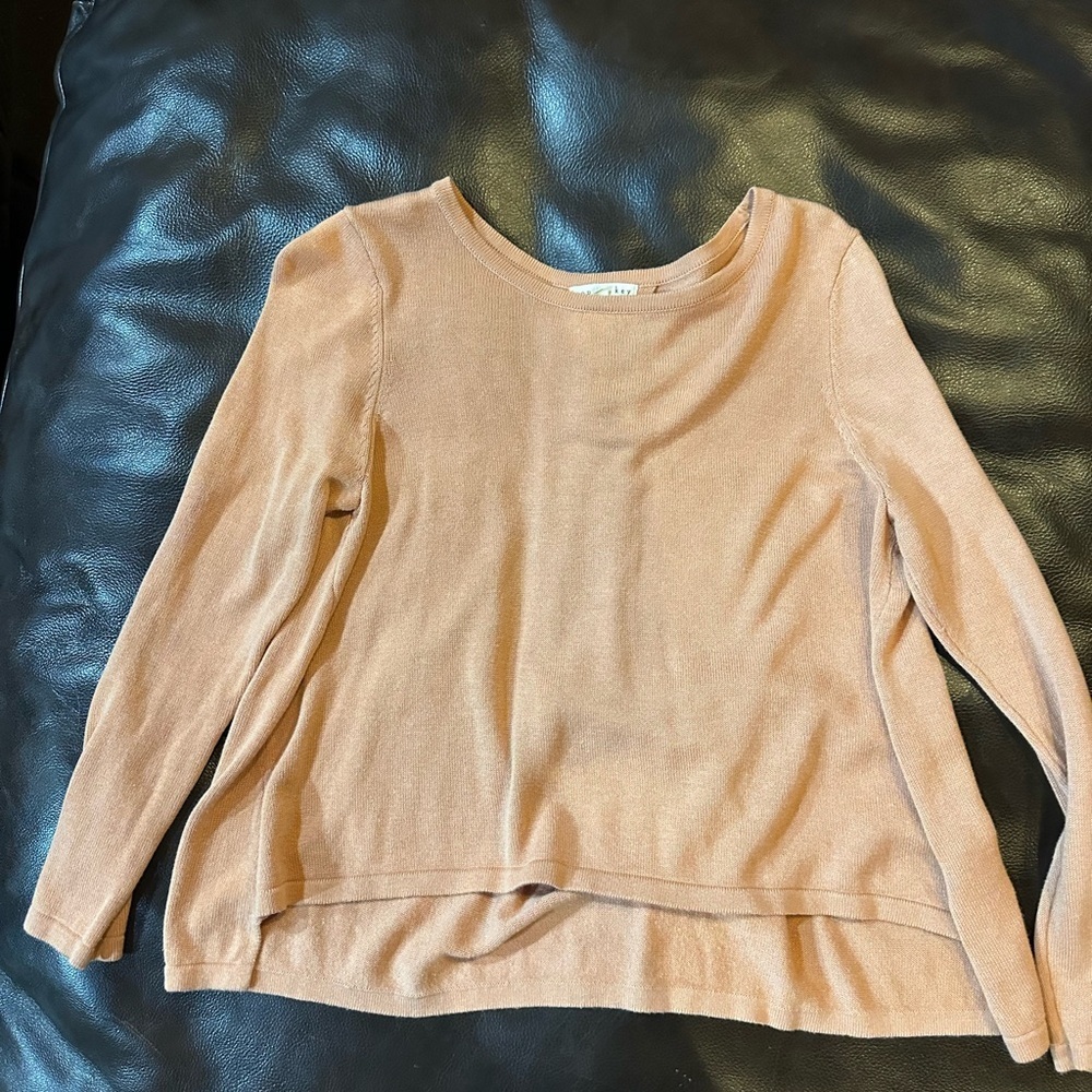 Copper Key Warm Coral Knit Top